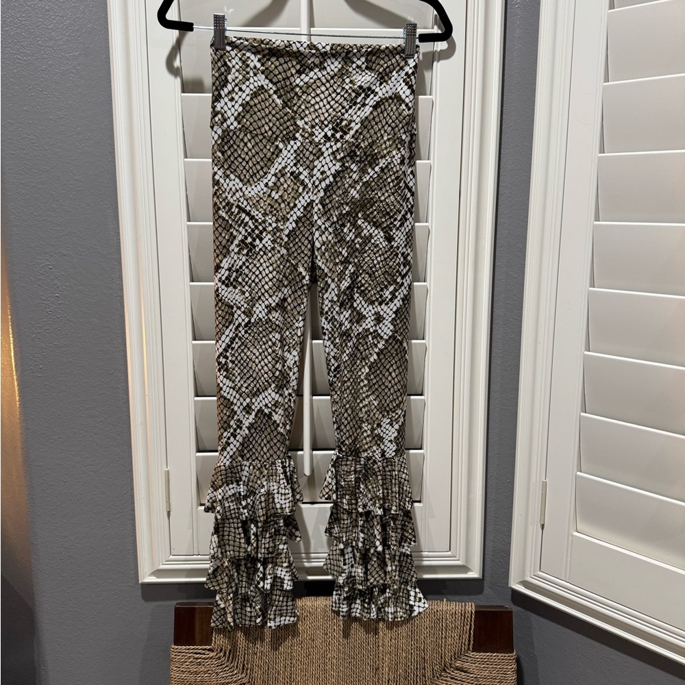 Norma Kamali Ruffle Pants